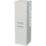 Intedoor střední skříň s košem na prádlo UNI SS 122/35 2D K L/P 81 Hacienda černá – Hledejceny.cz
