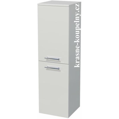 Intedoor střední skříň s košem na prádlo UNI SS 122/35 2D K L/P 81 Hacienda černá – Hledejceny.cz