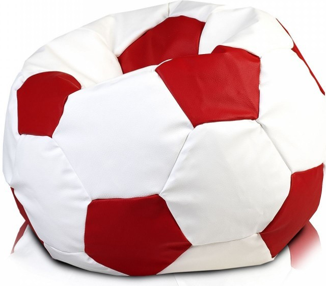 Ecopuf FOOTBALL XL ekokůže E5 Růžová