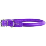 CoLLaR Obojek kožený Glamour ROUND – Zboží Dáma