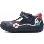D.D.step kožené barefoot botičky H070-51434 royal blue – Zboží Dáma