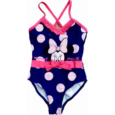 Disney Dívčí plavky vcelku Minnie Puntíky modré – Hledejceny.cz