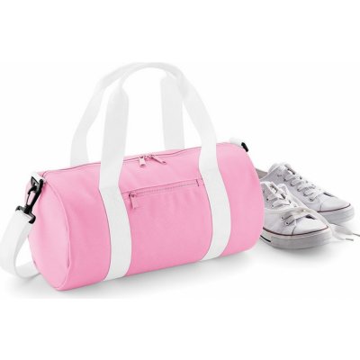 BagBase Mini Barrel Bag BG140S Růžová Classic Růžová/bílá 40 x 20 x 20 cm – Hledejceny.cz