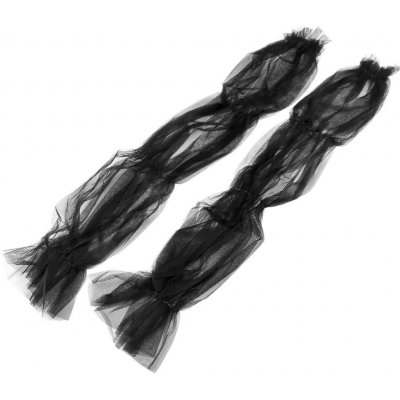 Elegantní tylové rukávy 70 cm, střední, černá – Zboží Dáma