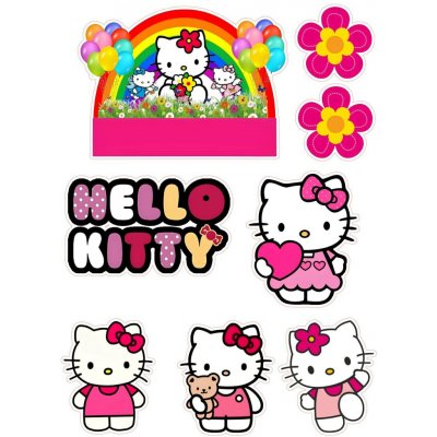 HELLO KITTY-16 Materiál: Jedlý papír – Hledejceny.cz