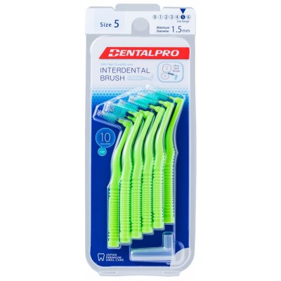 DentalPro L Shaped 5 mezizubní kartáček 10 ks – Sleviste.cz