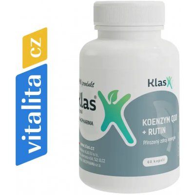 Klas KOENZYM Q10 + RUTIN 60 kapslí – Hledejceny.cz