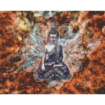 Vymalujsisam.cz Diamantové malování Buddha 40 x 50 cm pouze srolované plátno diamanty kulaté – Zboží Mobilmania