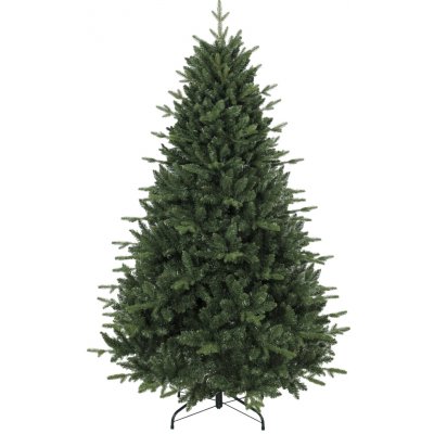 HOMCOM Umělý vánoční stromek HOMCOM, realistický vstřikovaný jedle s 1237 špičkami a kovovým stojanem, 180 cm, zelený – Hledejceny.cz