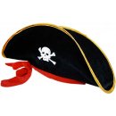 Karnevalový kostým Klobouk kapitán pirát se stuhou