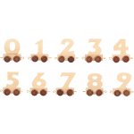 Small Foot Vagónek přírodní číslice číslo 4 – Zboží Dáma