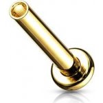 Šperky4U zlacená náhradní labreta vnitřní závit ND002GD-1208 – Zboží Dáma
