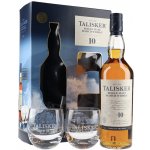 Talisker 10y 45,8% 0,7 l (dárkové balení 2 sklenice) – Zboží Mobilmania