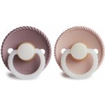 Frigg kaučuk dvojbalenie cumlíkov Rope Night Twilight Mauve/ Blush – Zboží Mobilmania