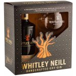 Whitley Neill Dry Gin + 1 sklenice 43% 0,7 l (dárkové balení 1 sklenice) – Hledejceny.cz
