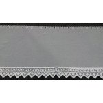 Záclona na vitrážku vyšívaná 81864 bílá 30 cm – Zboží Mobilmania