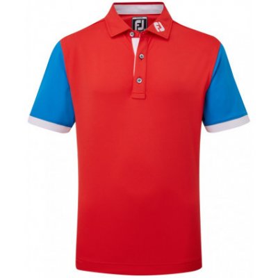 FootJoy Colour Block Pique červená – Zboží Mobilmania