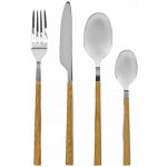 HIT Sada příborů 16 ks dřevo nerez HT-22081576 – Zboží Dáma