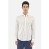 Pánská Košile La Martina košile man L/S shirt cotton silk piqu bílá