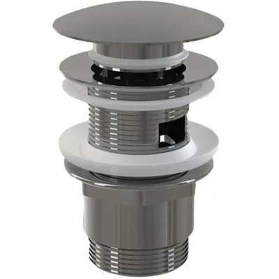 Alcadrain Výpusť umyvadlová click clack 5/4" celokovová s přepadem, velká zátka A390 – Sleviste.cz
