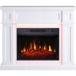 ArtiFlame Elektrický volně stojící krb s funkcí topení 1800 W bílý – Zboží Dáma
