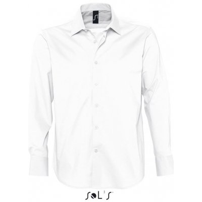 Sol's pánská strečová bavlněná košile Brighton bílá