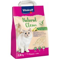 Vitakraft Natural Clean kukuřičná podestýlka 4 x 2,4 kg