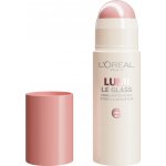 L'Oréal Paris Lumi Le Glass Highlighter Stick rozjasňovač v tyčince s vysokým leskem 620 Glassy Pink Ballet 7 g – Zboží Dáma