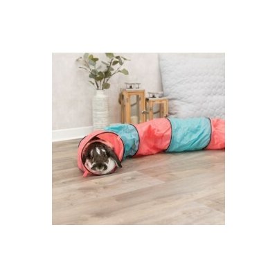 Trixie tunel pro hlodavce modro-růžový 18 x 130 cm – Hledejceny.cz