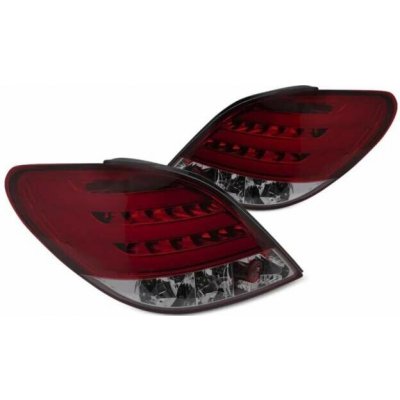 Zadní světla Peugeot 207 05/06-06/09 3D/5D červená/kouřová LED BAR – Hledejceny.cz