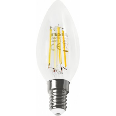 TESLA LED žárovka CANDLE svíčka, E14, 4W, 4000 K denní bílá