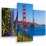 Obraz - Golden Gate Bridge, San Francisco, třídílný 90x60 cm – Hledejceny.cz