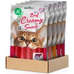 JK ANIMALS krém pro kočky Mix 5 balení, 2× krabí, kuřecí, lososový a kachní s hovězím 25 x 15 g – Zboží Mobilmania