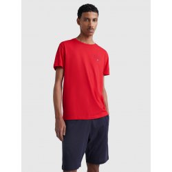 Tommy Hilfiger bavlněné tričko s potiskem červená
