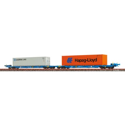Kontejnerový vůz Sffggmrrss36 "MAERSK Hapag Lloyd" AAE H0 Brawa 48109 – Zboží Mobilmania