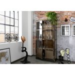 Bighome Steel 92x40x185 cm Mango hnědá lakovaná – Hledejceny.cz