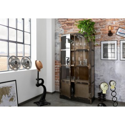 Bighome Steel 92x40x185 cm Mango hnědá lakovaná – Hledejceny.cz