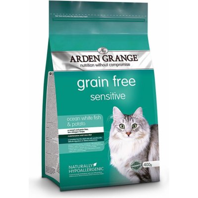 Arden Grange Adult Cat Sensitive Ocean White Fish & Potato GF 0,4 kg – Zbozi.Blesk.cz