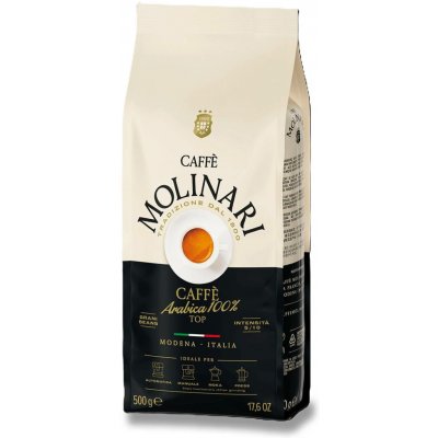 Caffe Molinari 100% Arabica zrnková 0,5 kg – Hledejceny.cz