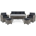 di volio Zahradní nábytek GENOVA Šedo / grafitový – Zboží Mobilmania