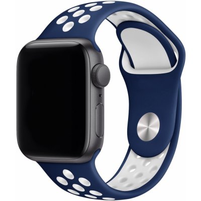 Eternico Sporty pro Apple Watch 38mm / 40mm / 41mm Cloud White and Blue AET-AWSP-WhB-38 – Zboží Mobilmania