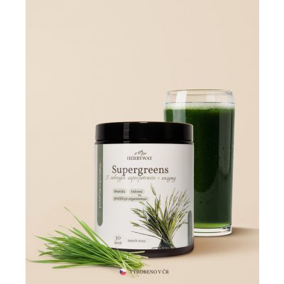 Herbs Energy Super Greens 5 zelených superpotravin + enzymy, 30 dávek – Hledejceny.cz