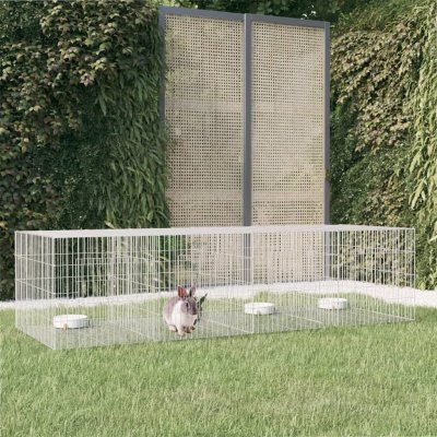 vidaXL 4dílná klec pro králíka pozinkované železo 217 x 79 x 54 cm – Zboží Mobilmania