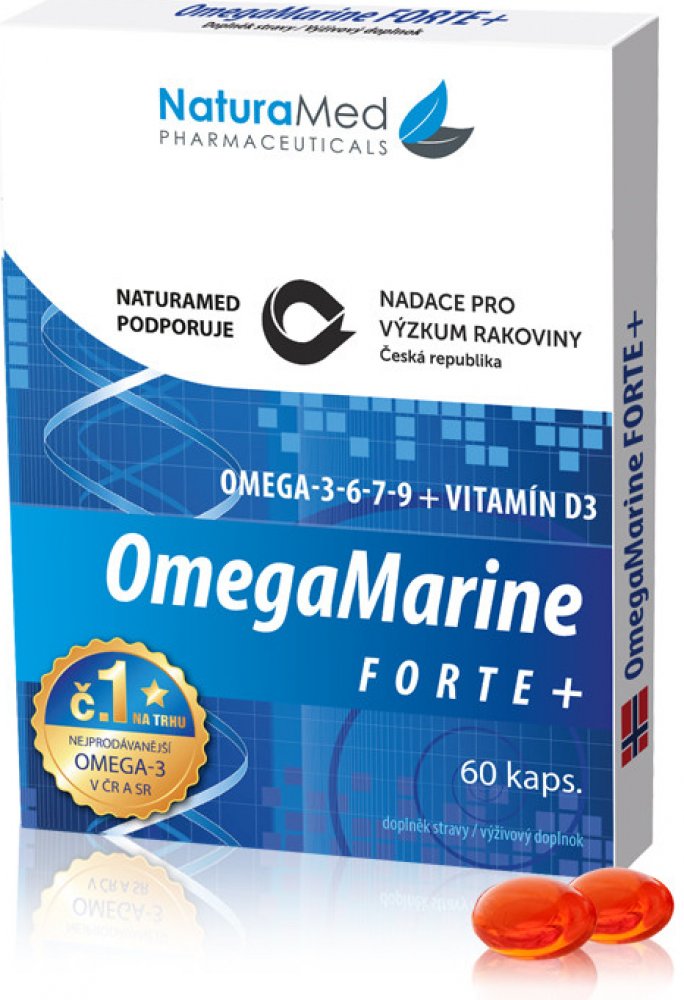 NaturaMed OmegaMarine Forte+ 60 kapslí | Srovnanicen.cz