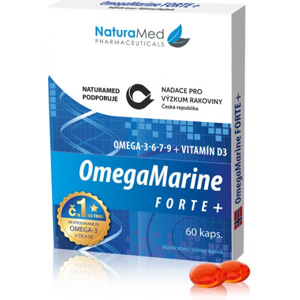 NaturaMed OmegaMarine Forte+ 60 kapslí od 49 Kč - Heureka.cz