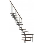 Minka STAIRS Lomené modulové schodiště Style Turn ořech/šedá, 304,2 cm – Hledejceny.cz