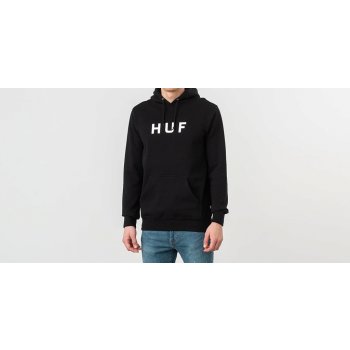 HUF Essentials OG Logo Hoodie Black