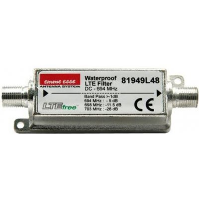 EMME ESSE Antenní filtr Emme Esse 81949L48, filtr 5G, dolní propust DC až 694MHz – Hledejceny.cz