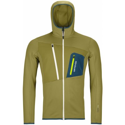 Fleece Ortovox Fleece Grid Hoody zelený – Hledejceny.cz