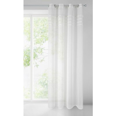 HOTOVÁ ZÁCLONA EDITH 140X250 CM BÍLA – Hledejceny.cz